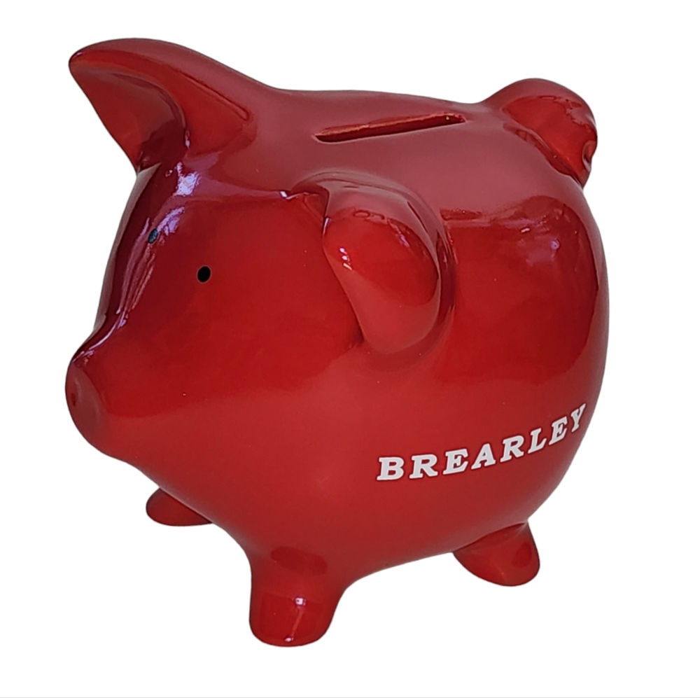 Red Piggi Ceramic Coin Bank‎ Made in USA